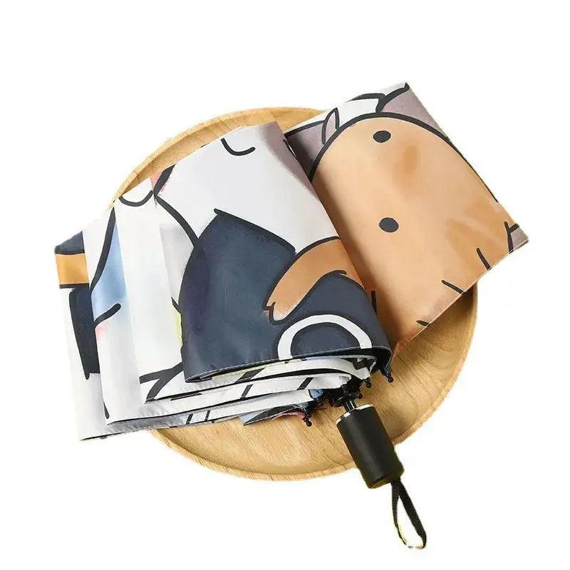 Three-folding Umbrella Cartoon Kitten Printing - Venus Trendy Fashion Online