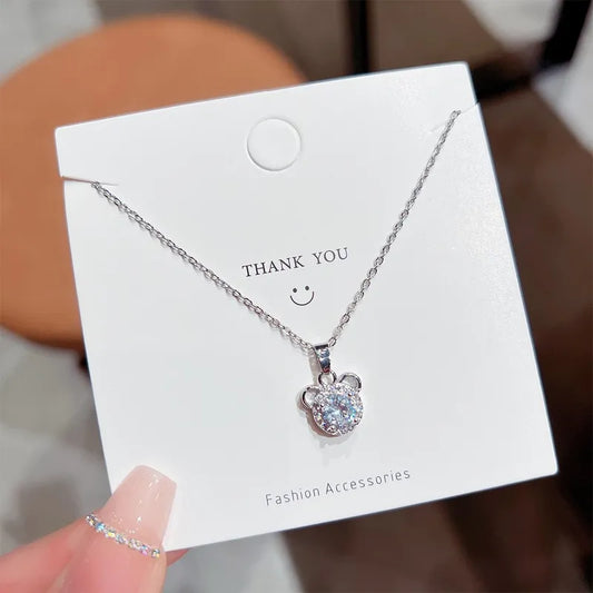 Fashionable Inlay Star Heart Shape Rhinestones Pendant Necklace for gift  Venus Trendy Fashion Online