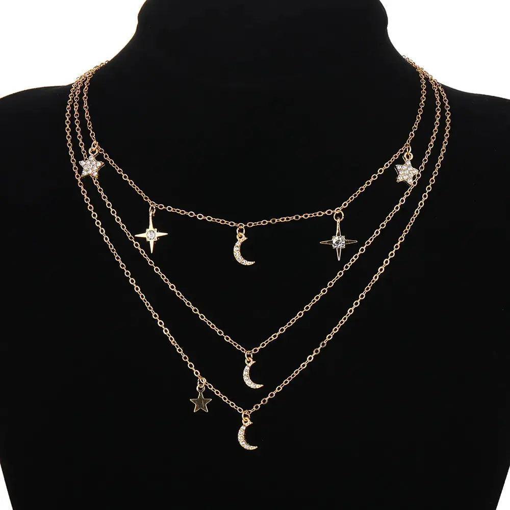 Vintage Crystal Pendant Necklace - Venus Trendy Fashion Online