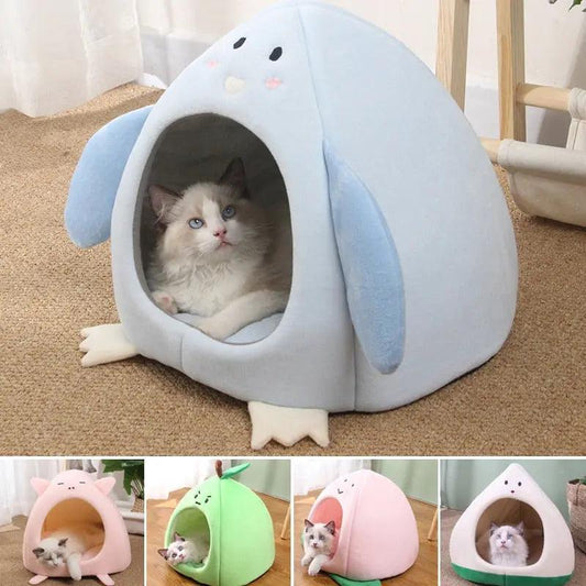 Warm comfort Cat Bed Pet with Soft Cushion - Venus Trendy Fashion Online