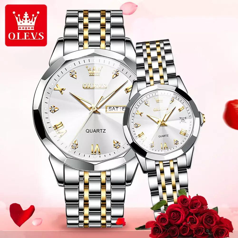 Olevs Elegant 3D Watch Set - Venus Trendy Fashion Online