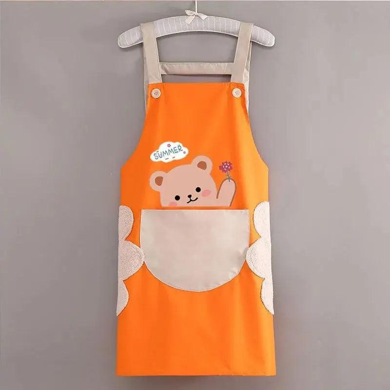 Waterproof Cartoon Printed Women Aprons Cleaning Accessory - Venus Trendy Fashion Online