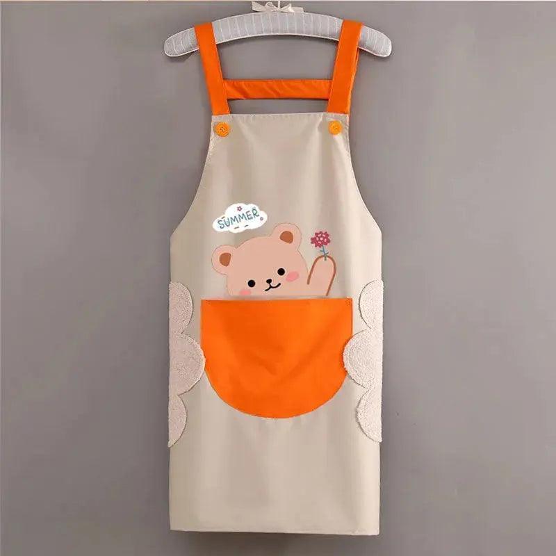 Waterproof Cartoon Printed Women Aprons Cleaning Accessory - Venus Trendy Fashion Online