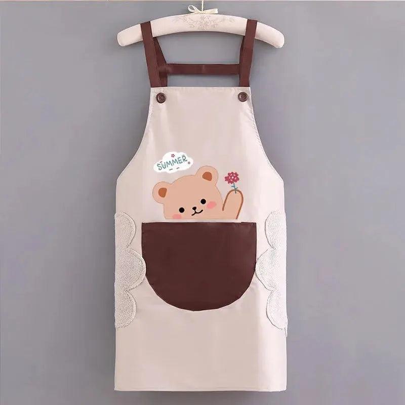 Waterproof Cartoon Printed Women Aprons Cleaning Accessory - Venus Trendy Fashion Online