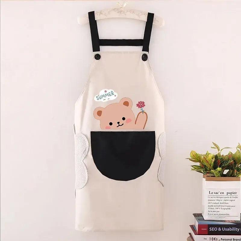 Waterproof Cartoon Printed Women Aprons Cleaning Accessory - Venus Trendy Fashion Online