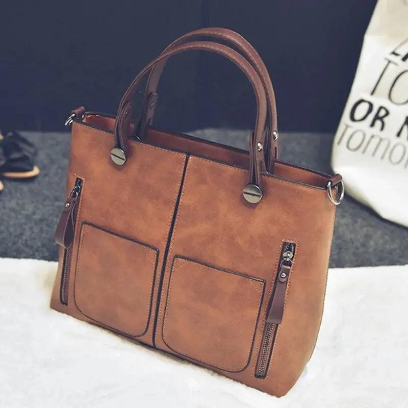 Wax Oil Leather Bag - Venus Trendy Fashion Online