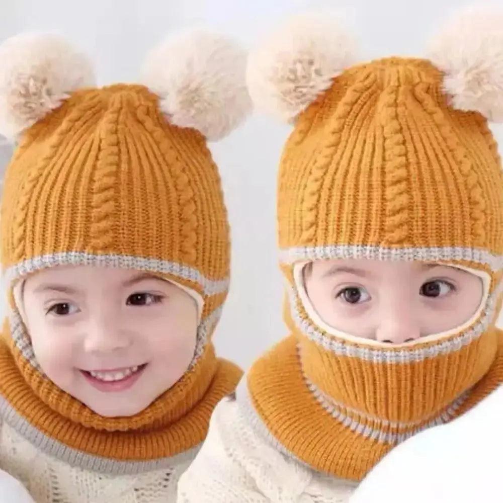 Winter Baby Double Warm Lining Caps - Venus Trendy Fashion Online