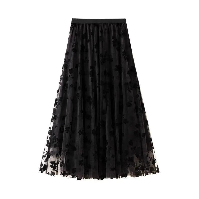 Women Elegant Floral Tulle Skirts - Venus Trendy Fashion Online