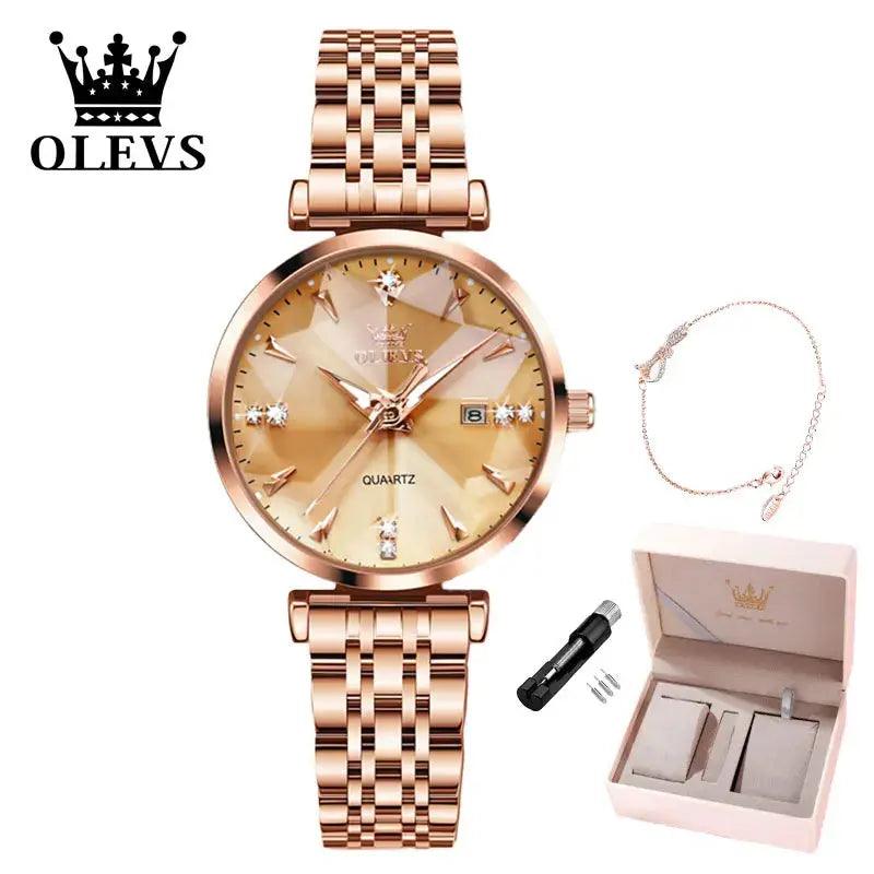 Women Luxury Jewelry Quartz Watch - Venus Trendy Fashion Online