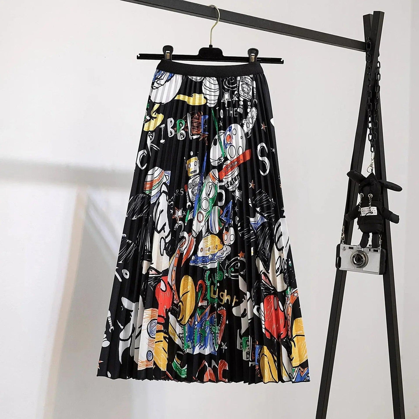 Women's Cartoon Printed Midi Long Skirts - Venus Trendy Fashion Online