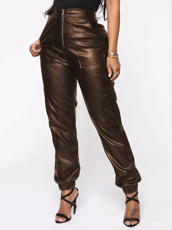 Women's Fashionable Multiple Pocket Cargo Pants - Venus Trendy Fashion Online