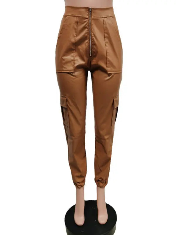 Women's Fashionable Multiple Pocket Cargo Pants - Venus Trendy Fashion Online