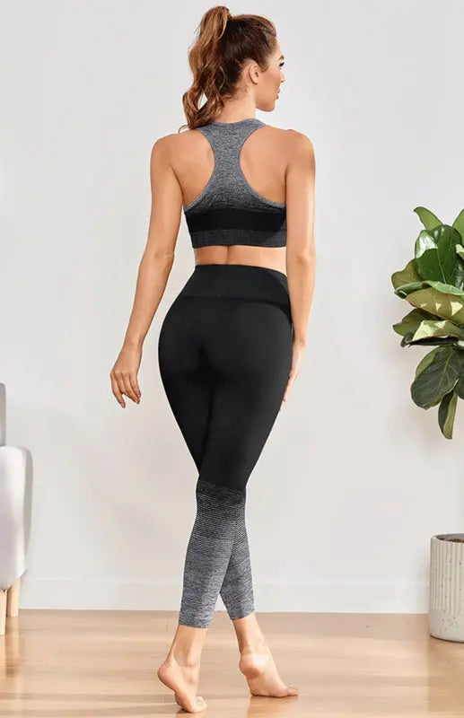 Women's Seamless Breathable Moisture Wicking Bra Yoga Set - Venus Trendy Fashion Online