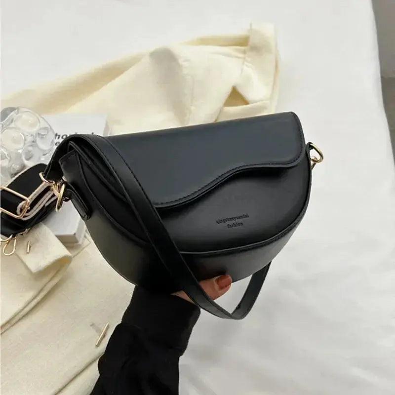 Women's Small Leather Saddle Armpit Bags - Venus Trendy Fashion Online