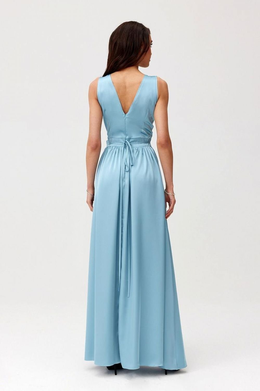 Elegance Classic Satin Maxi Cocktail dress - Venus Trendy Fashion Online