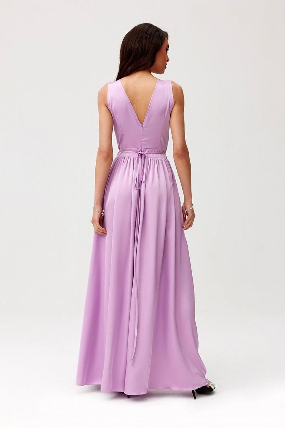 Elegance Classic Satin Maxi Cocktail dress - Venus Trendy Fashion Online