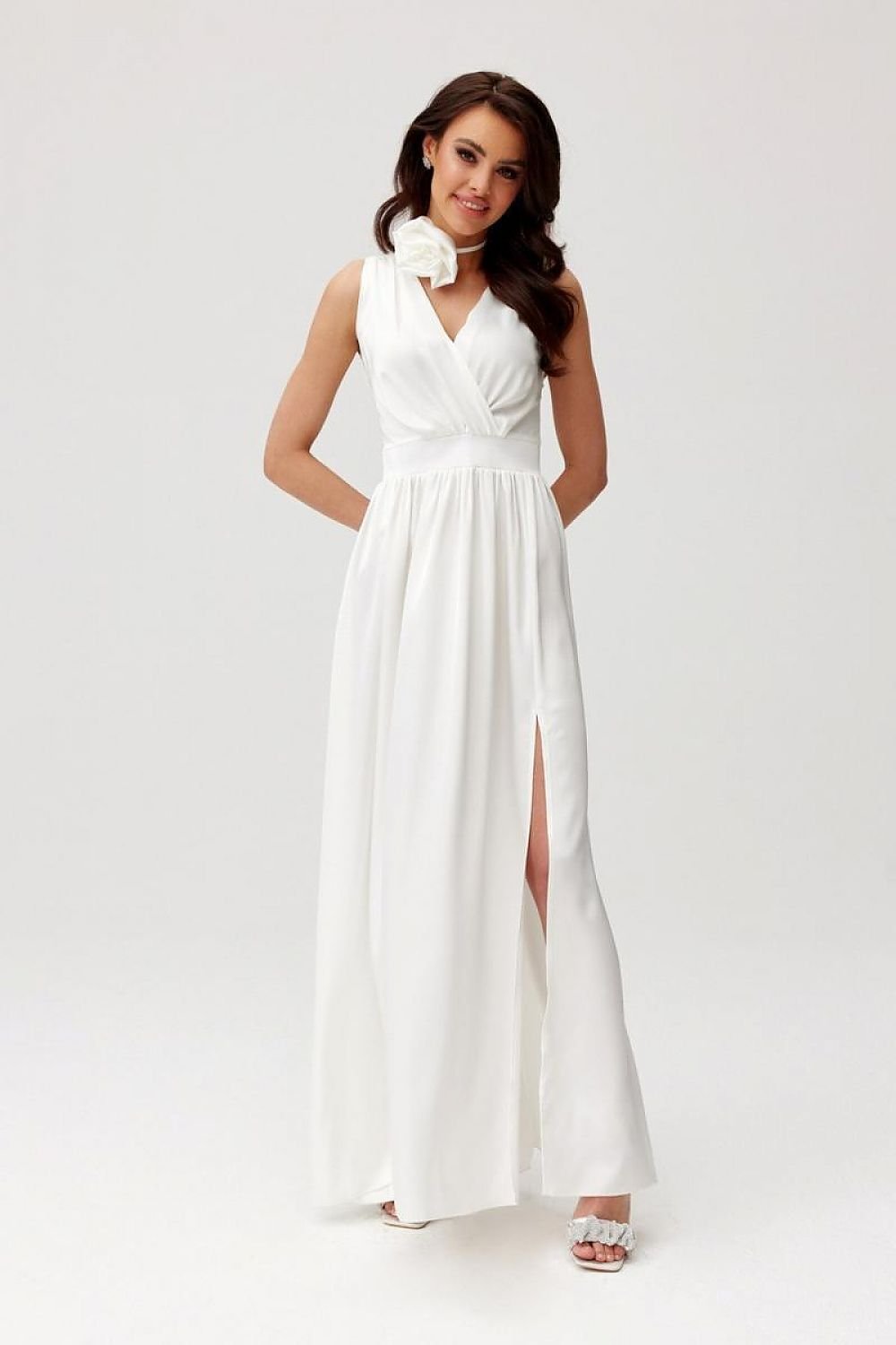 Elegance Classic Satin Maxi Cocktail dress - Venus Trendy Fashion Online