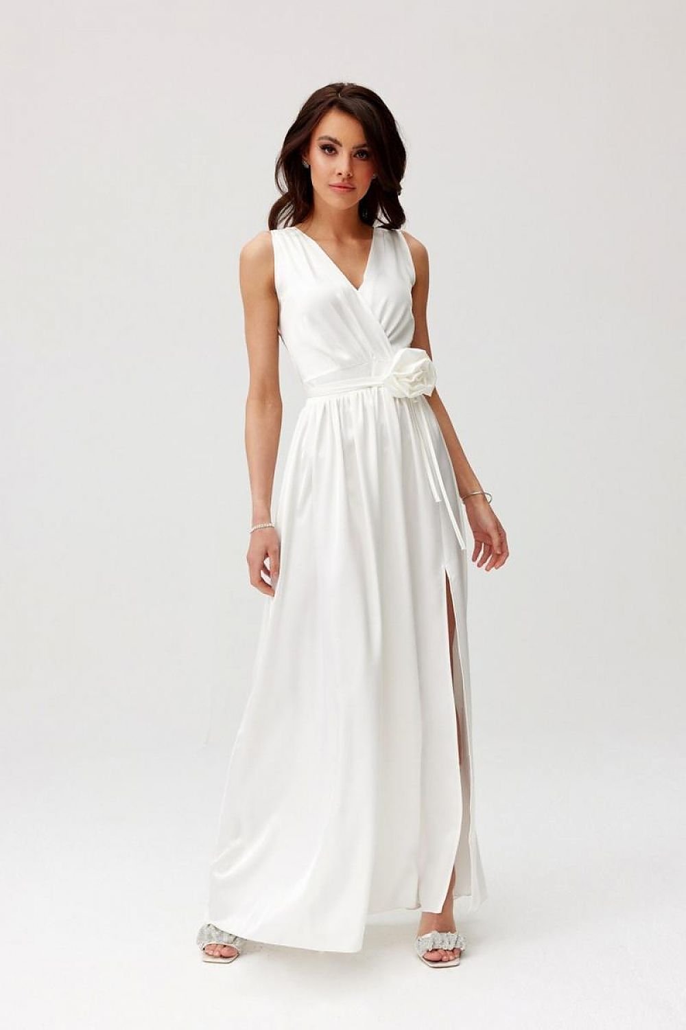 Elegance Classic Satin Maxi Cocktail dress - Venus Trendy Fashion Online