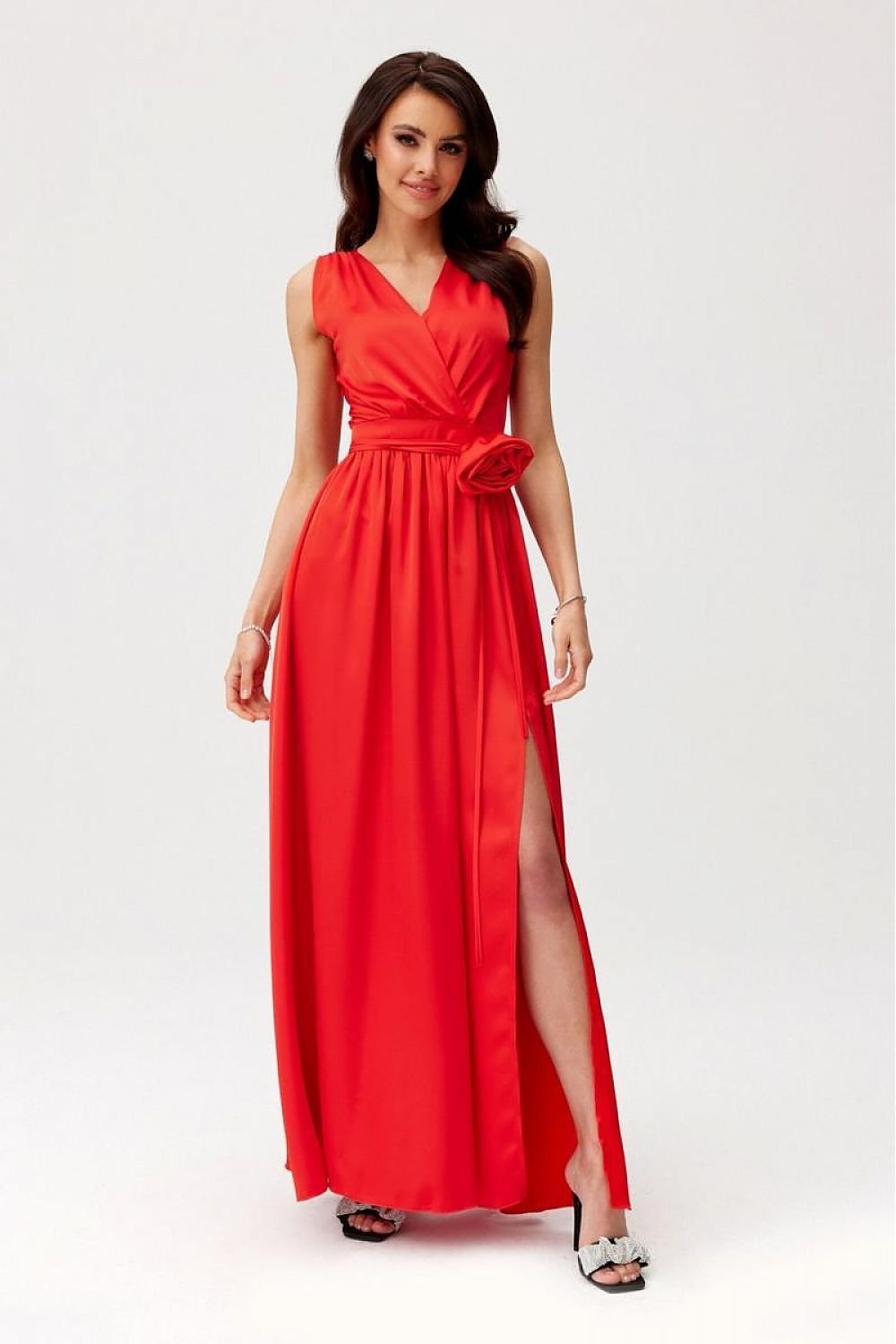 Elegance Classic Satin Maxi Cocktail dress - Venus Trendy Fashion Online