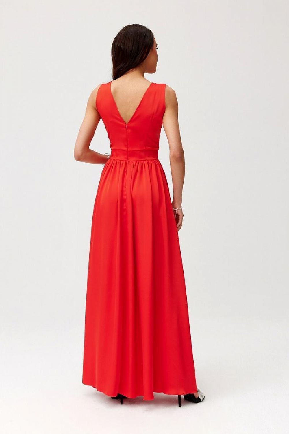 Elegance Classic Satin Maxi Cocktail dress - Venus Trendy Fashion Online