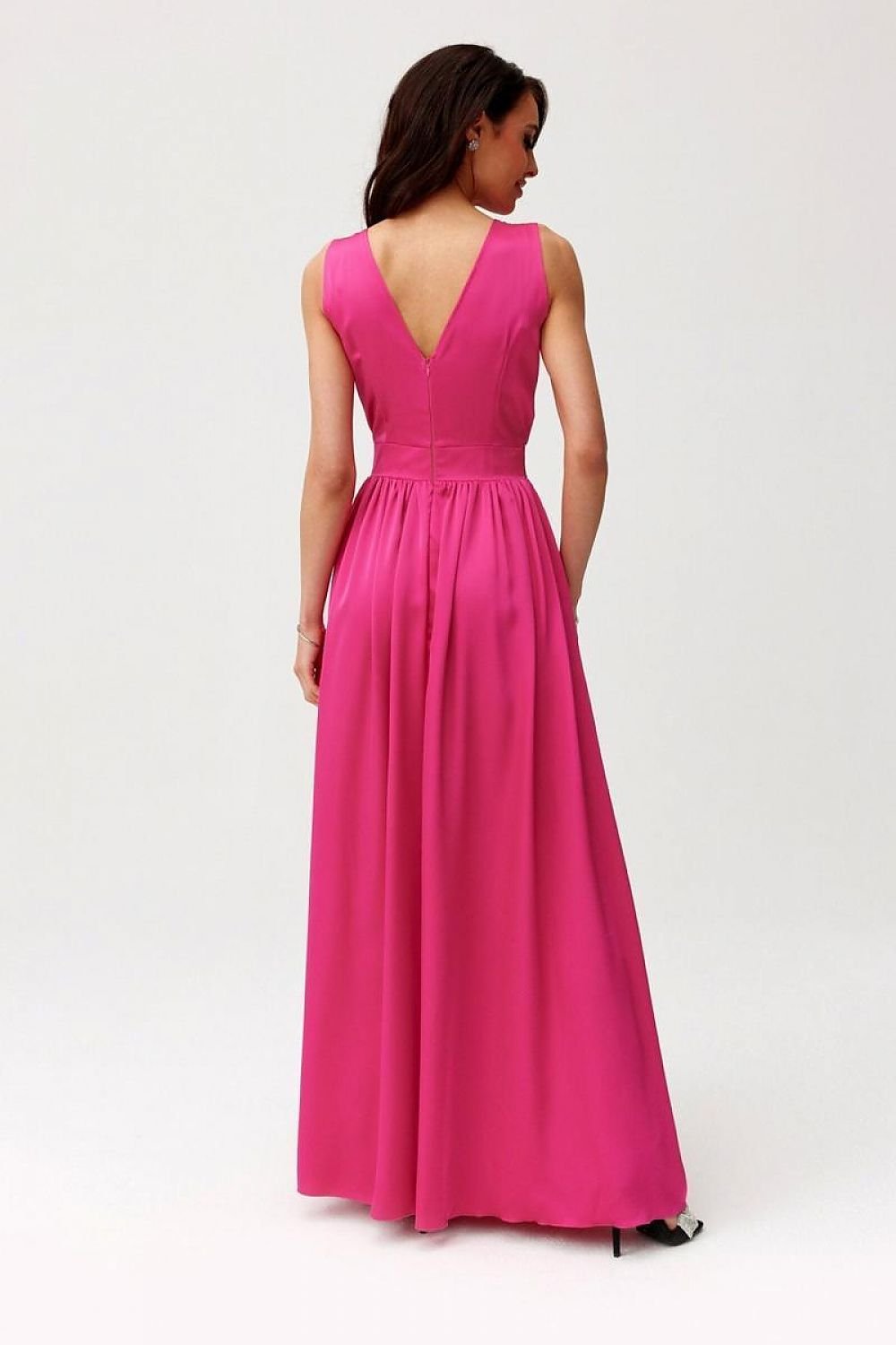 Elegance Classic Satin Maxi Cocktail dress - Venus Trendy Fashion Online