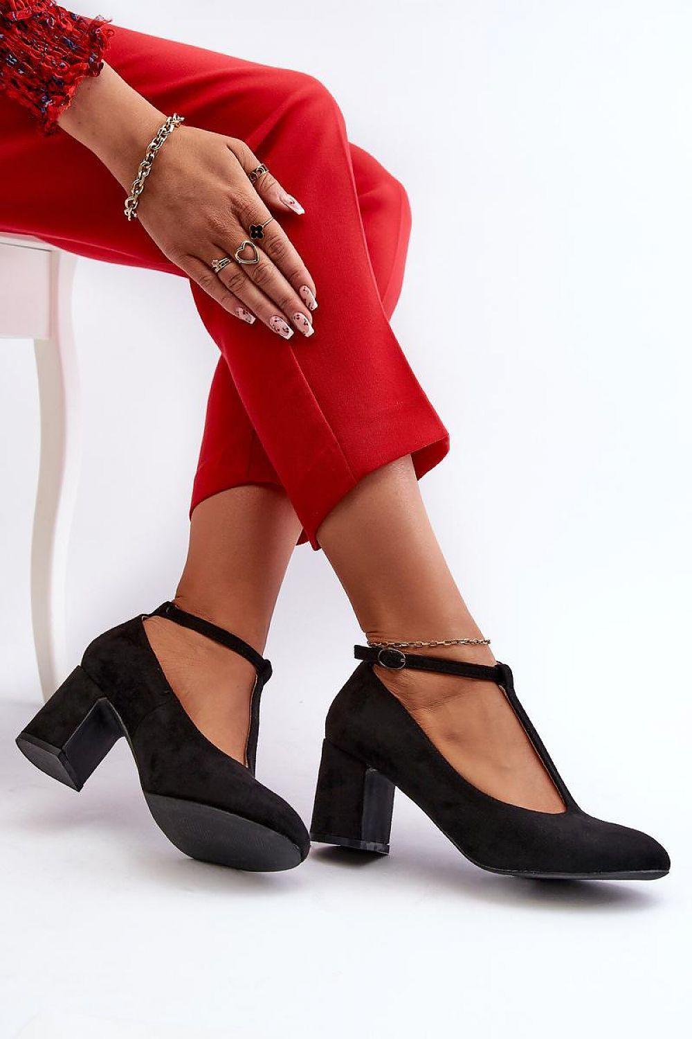 Eco-Friendly Leather Block heel pumps - Venus Trendy Fashion Online