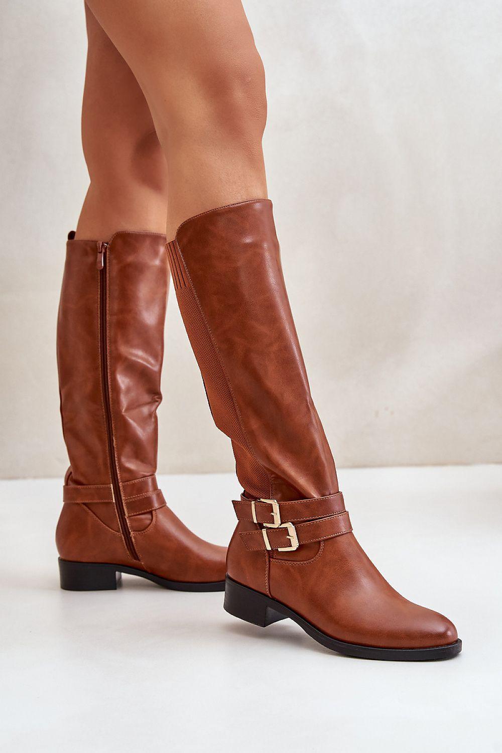 Classic Women's Eco-Leather Thigh-Hight Boots - Venus Trendy Fashion Online