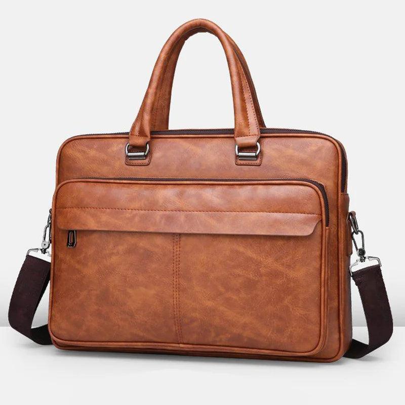 Modern PU Leather Executive Briefcase - Venus Trendy Fashion Online