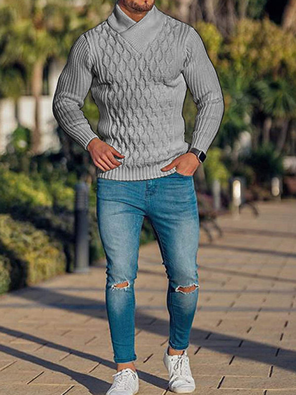 Men's casual pullover warm long sleeve sweater  Venus Trendy Fashion Online