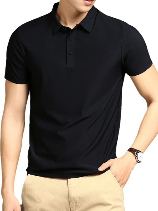 Men's high elastic short-sleeved quick-drying polo shirt - Venus Trendy Fashion Online