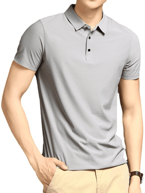 Men's high elastic short-sleeved quick-drying polo shirt - Venus Trendy Fashion Online