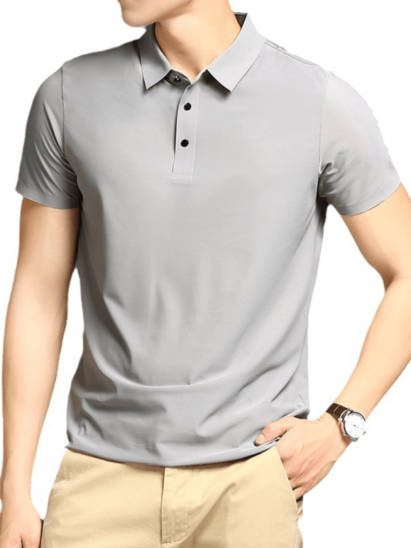 Men's high elastic short-sleeved quick-drying polo shirt - Venus Trendy Fashion Online