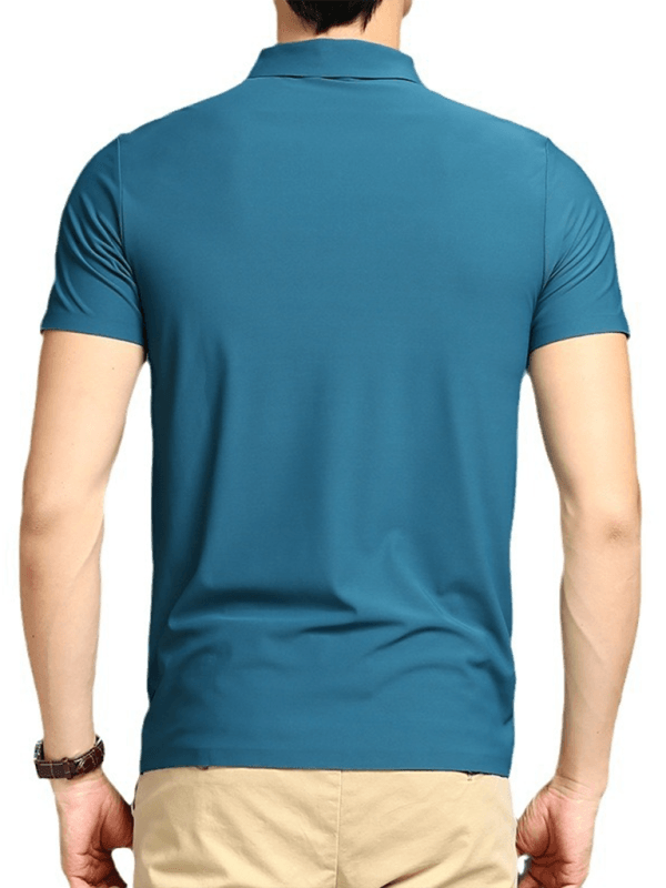 Men's high elastic short-sleeved quick-drying polo shirt - Venus Trendy Fashion Online