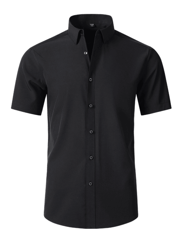 Men's non-iron wrinkle-resistant short-sleeved shirt - Venus Trendy Fashion Online