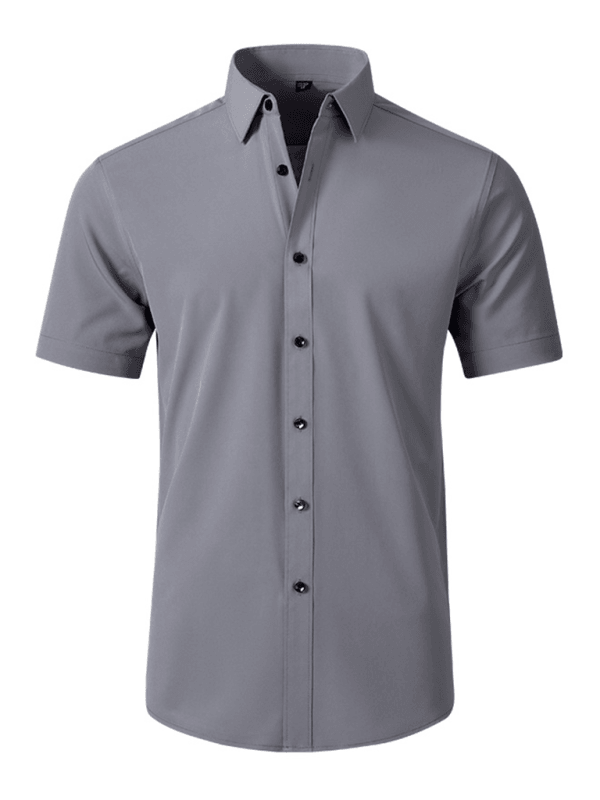 Men's non-iron wrinkle-resistant short-sleeved shirt - Venus Trendy Fashion Online