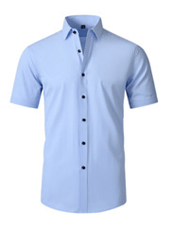 Men's non-iron wrinkle-resistant short-sleeved shirt - Venus Trendy Fashion Online