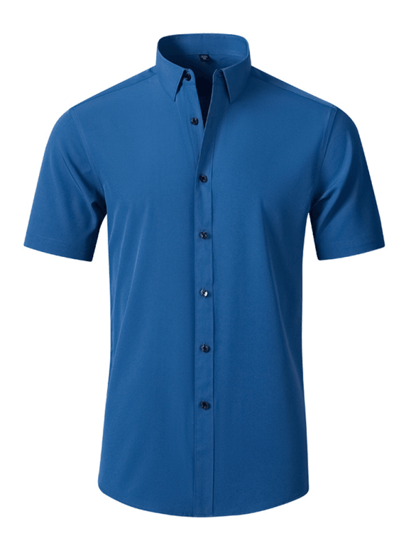 Men's non-iron wrinkle-resistant short-sleeved shirt - Venus Trendy Fashion Online