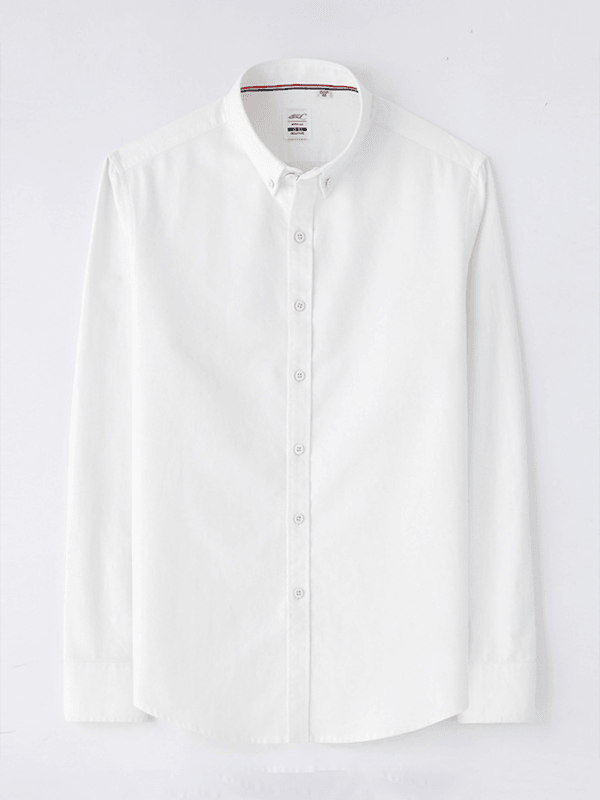 Men's Brushed Oxford Long Sleeve Shirt - Venus Trendy Fashion Online