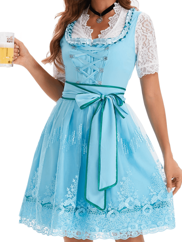 German Munich Oktoberfest Women's Printed Beer Dress - Venus Trendy Fashion Online