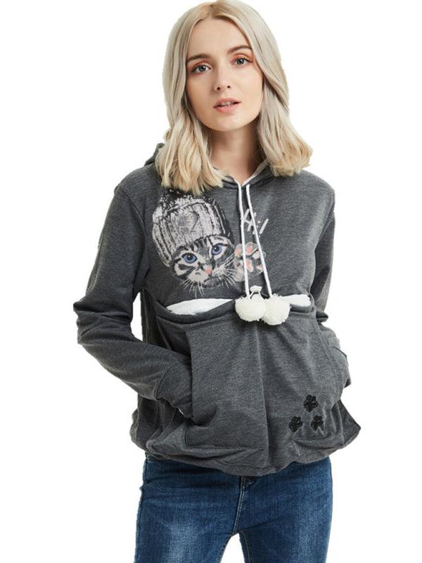 New arrival big pocket hooded sweatshirt - Venus Trendy Fashion Online