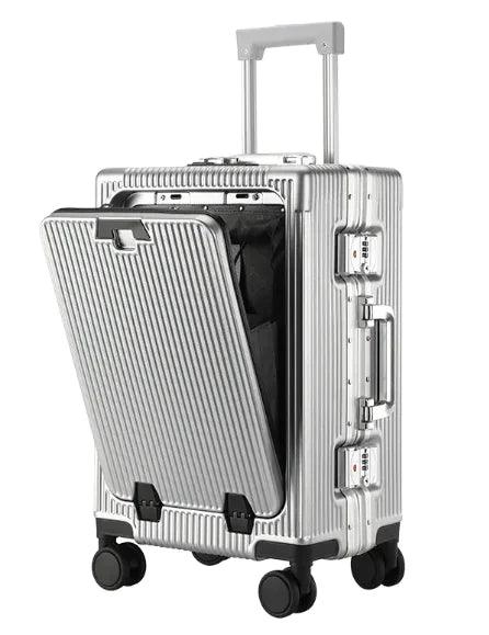 Aluminum Trolley Spacious Easy-Access Luggage - Venus Trendy Fashion Online