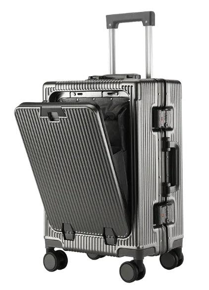 Aluminum Trolley Spacious Easy-Access Luggage - Venus Trendy Fashion Online