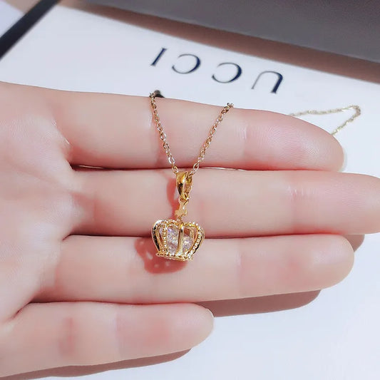 18K Gold Plated White-Plated K Artificial Pearls Zircon Pendant Necklace  Venus Trendy Fashion Online