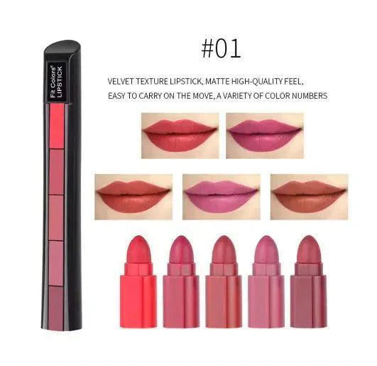 5 In 1 Lipstick Strip - Venus Trendy Fashion Online