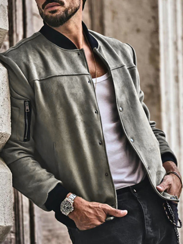 Men's new long sleeve casual cardigan jacket Venus Trendy Fashion Online