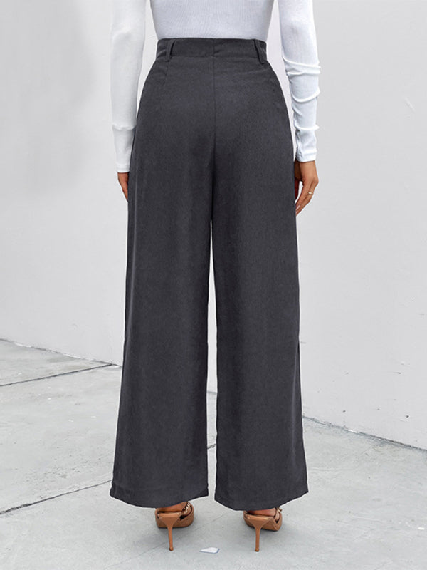 New Women's Corduroy Patch Pocket Casual Pants Venus Trendy Fashion Online