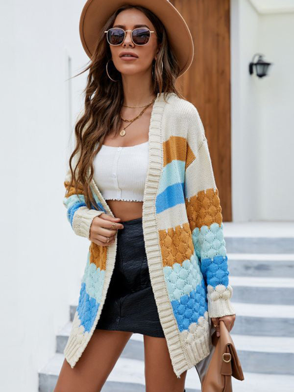 New loose mid-length top autumn and winter outside knitted cardigan Venus Trendy Fashion Online