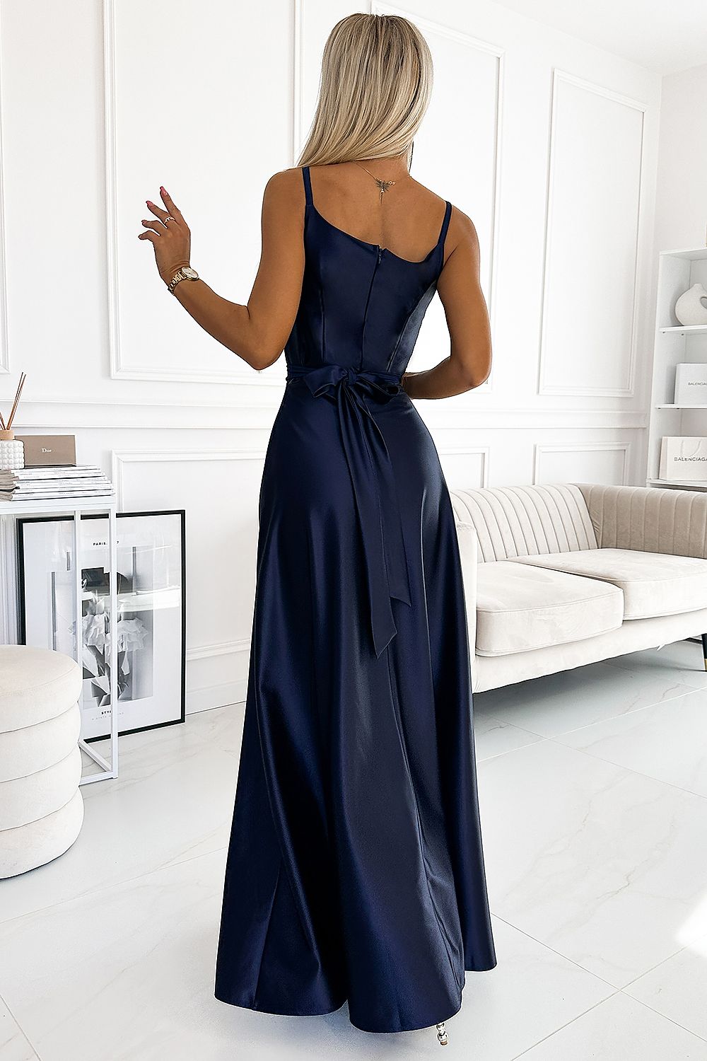 Elegant Shaped Neckline Maxi-Long dress - Venus Trendy Fashion Online