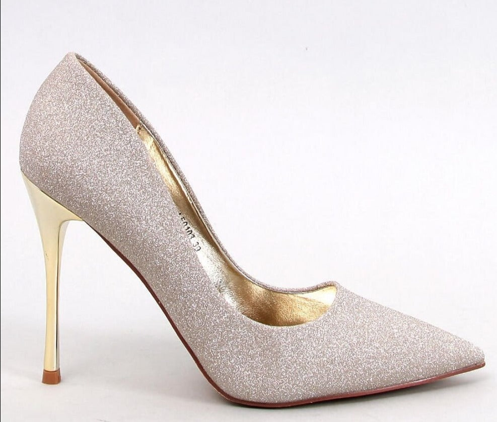 Women White Color Metallic Stiletto High heels - Venus Trendy Fashion Online