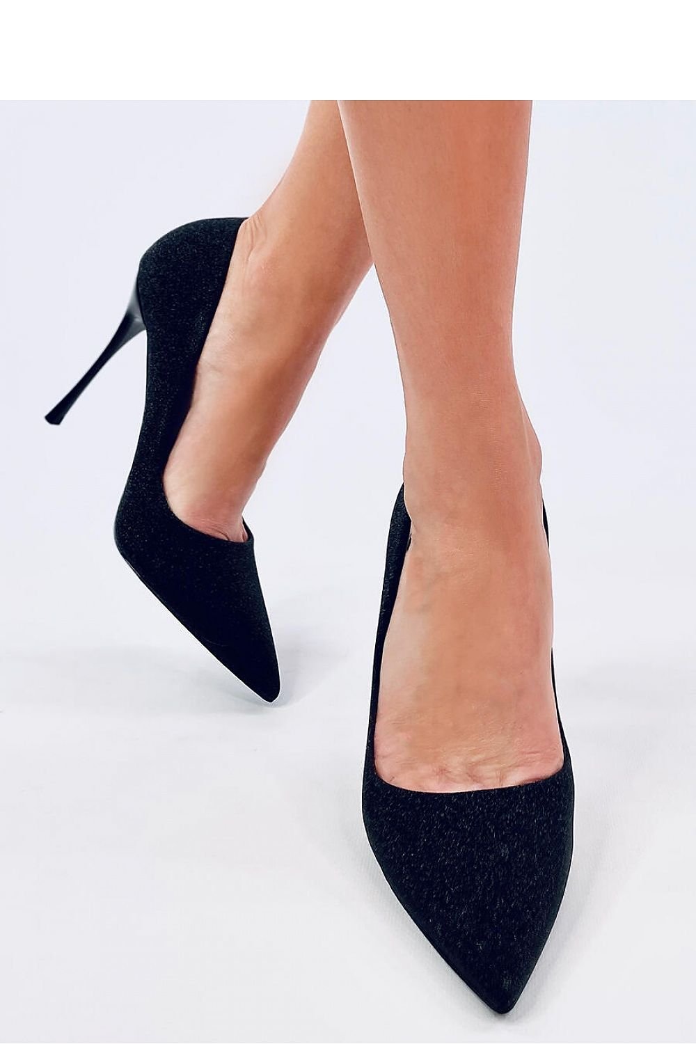 Women Black Color Metallic Stiletto High heels - Venus Trendy Fashion Online